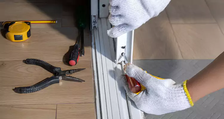 Backyard Sliding Door Track Repair in Orlando, FL